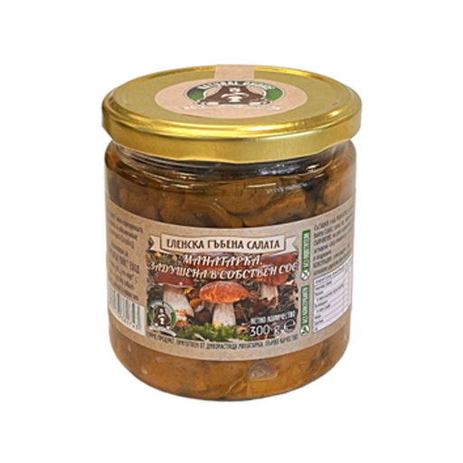 Elena Mushroom Salad with Boletus Mushrooms Stewed in Their Own Sauce, 300g