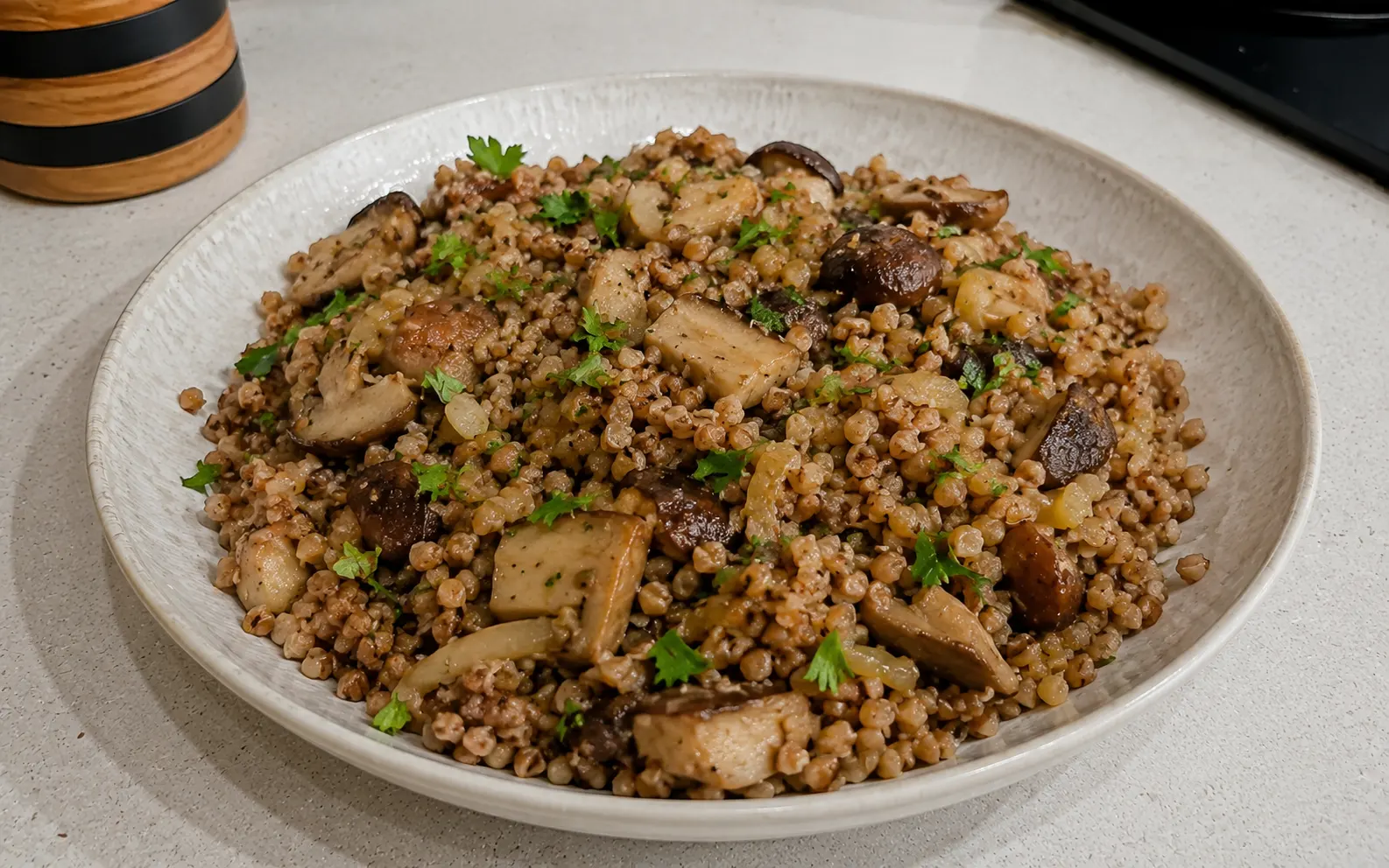 BUCKWHEAT WITH PORCINI MUSHROOMS AND BUTTER – THE TASTE OF FOREST AND HOME
