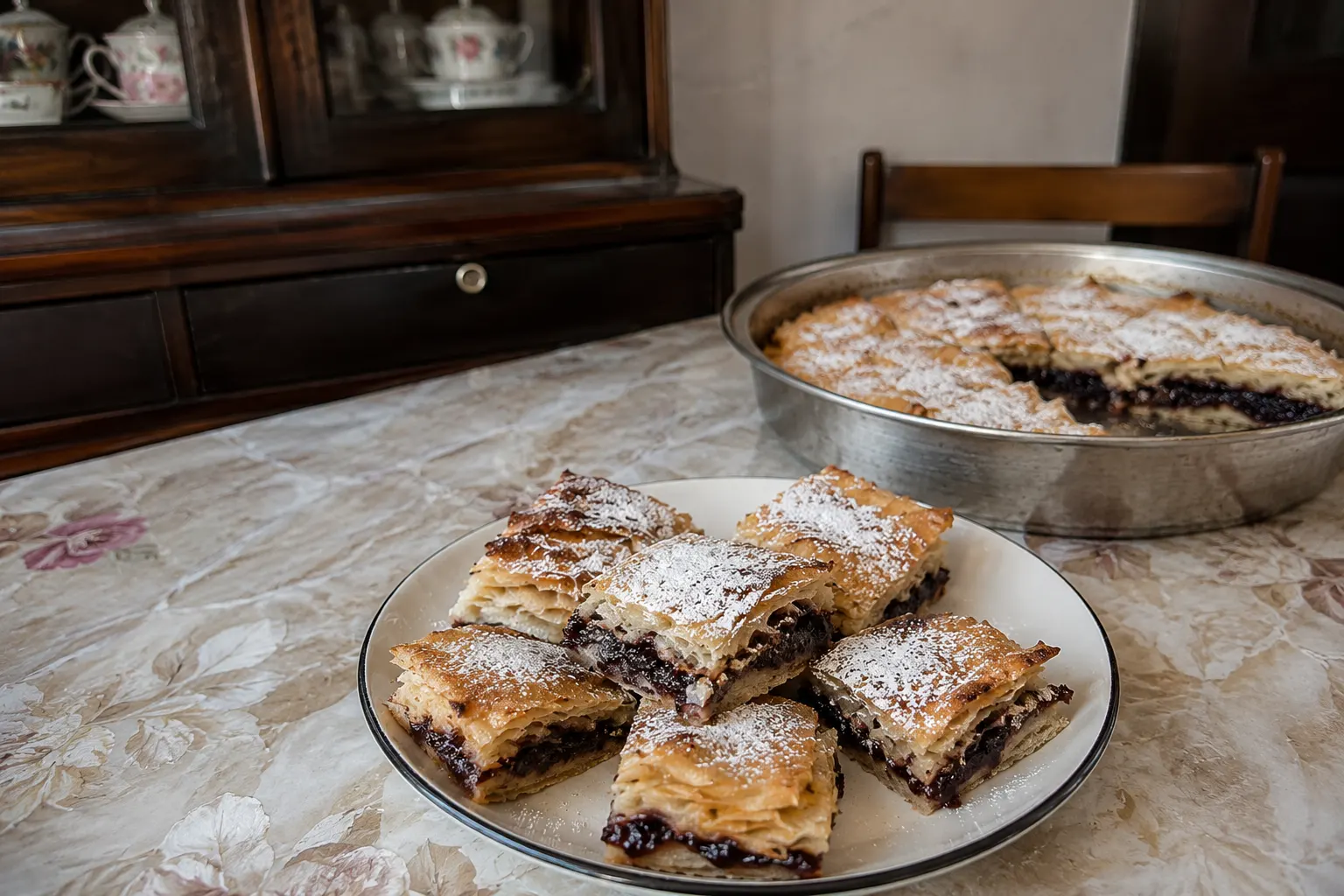 СЛАДКА БАНИЦА С МАРМАЛАД ОТ АРОНИЯ И ОРЕХИ – ВКУСЪТ НА СТАРИТЕ ДОМАШНИ РЕЦЕПТИ