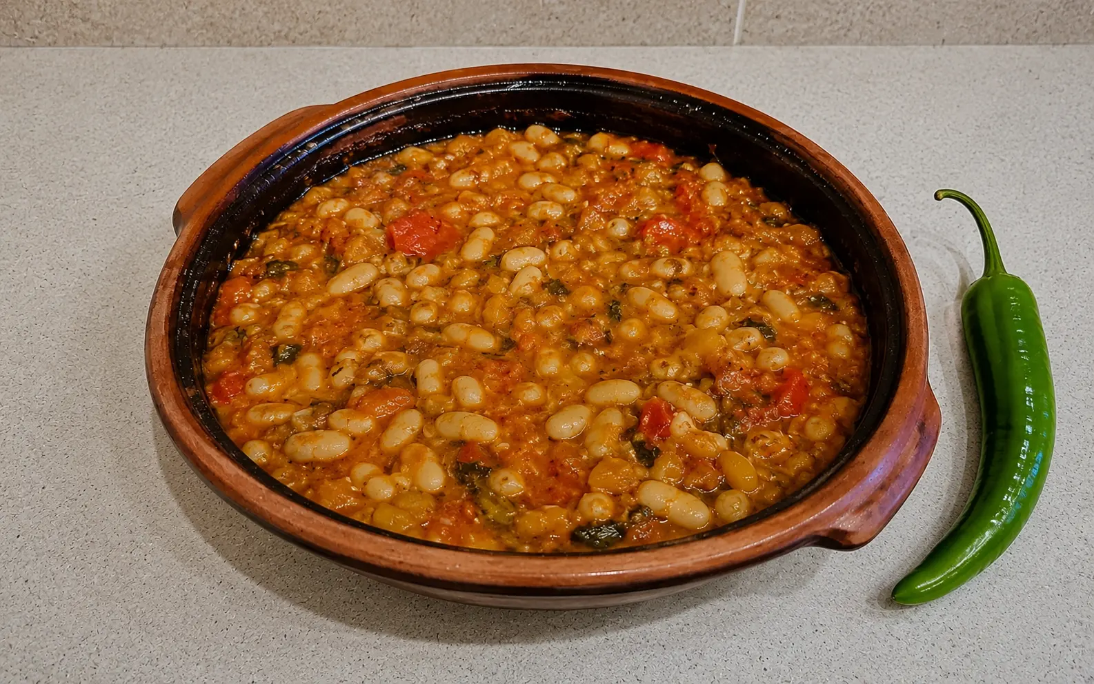 TRADITIONAL BULGARIAN BEAN STEW – COOKED IN A CLAY POT OR AS A HEARTY SOUP
